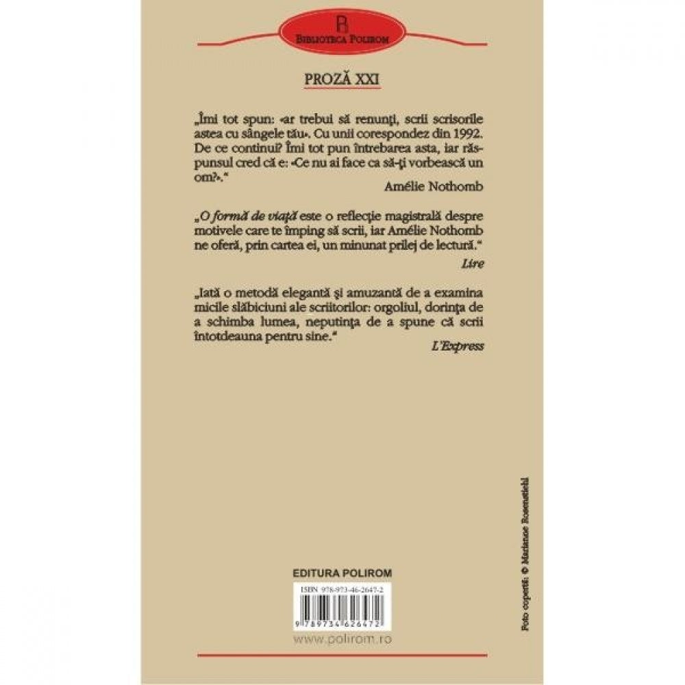 O forma de viata - Amelie Nothomb