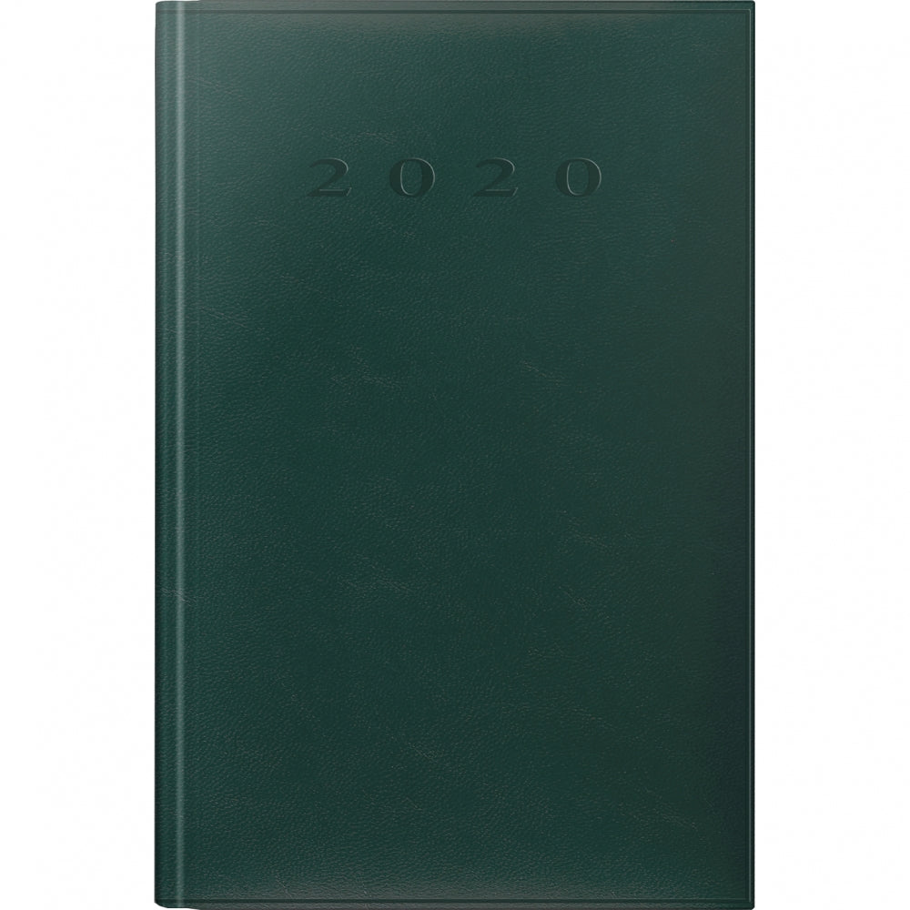 Agenda Herlitz, datata 2020, limba Romana, A5, 352 pagini, coperta buretata, culoare verde