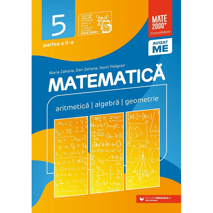 Matematica - Clasa a V-a - Consolidare - Partea II - Editie 2021-2022 - Sorin Peligrad, Dan Zaharia, Maria Zaharia