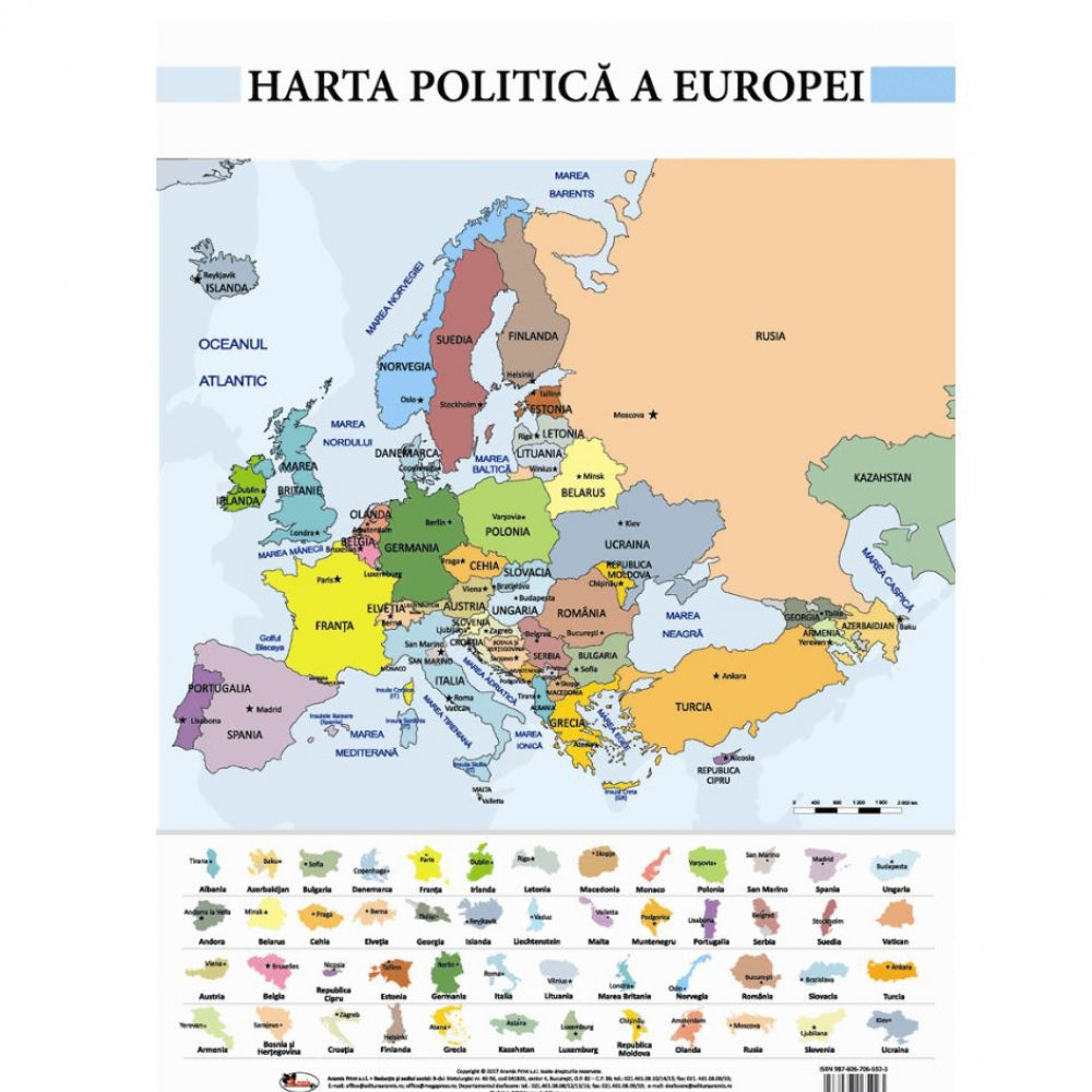 Harta Politica a Europei- Plansa A2