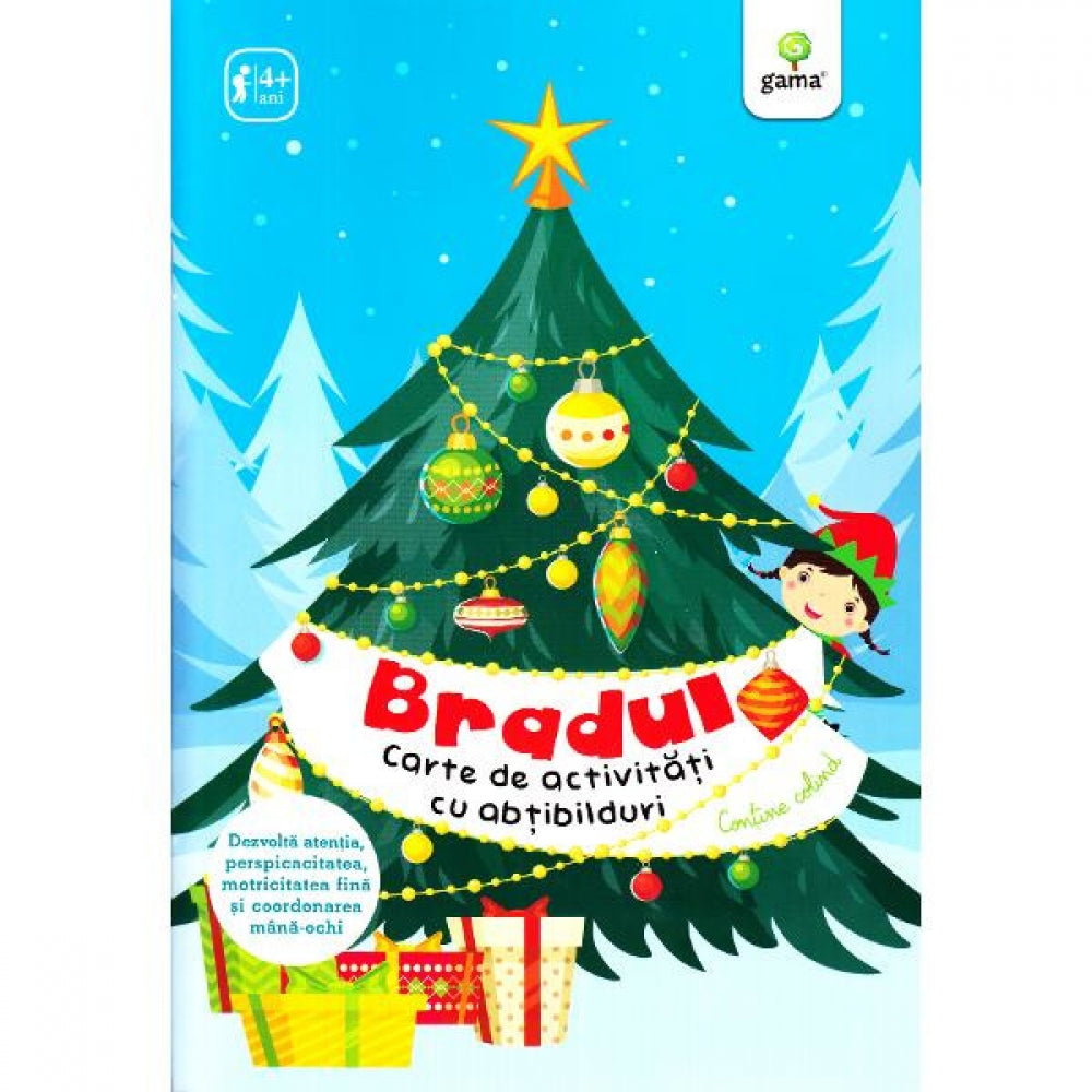 Bradul.Carte de activitati cu abtibilduri/ Activitatile mele de Craciun