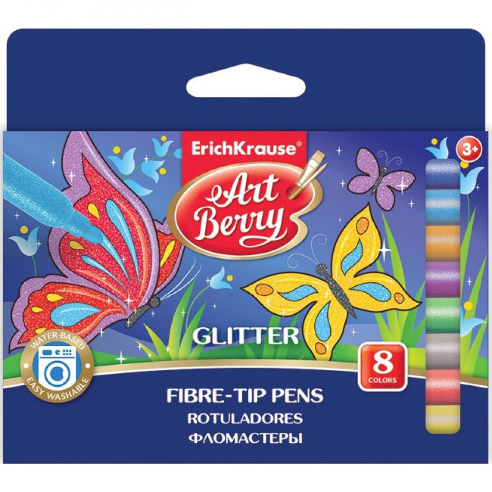 Carioca Glitter ErichKrause Artberry, 8 Culori