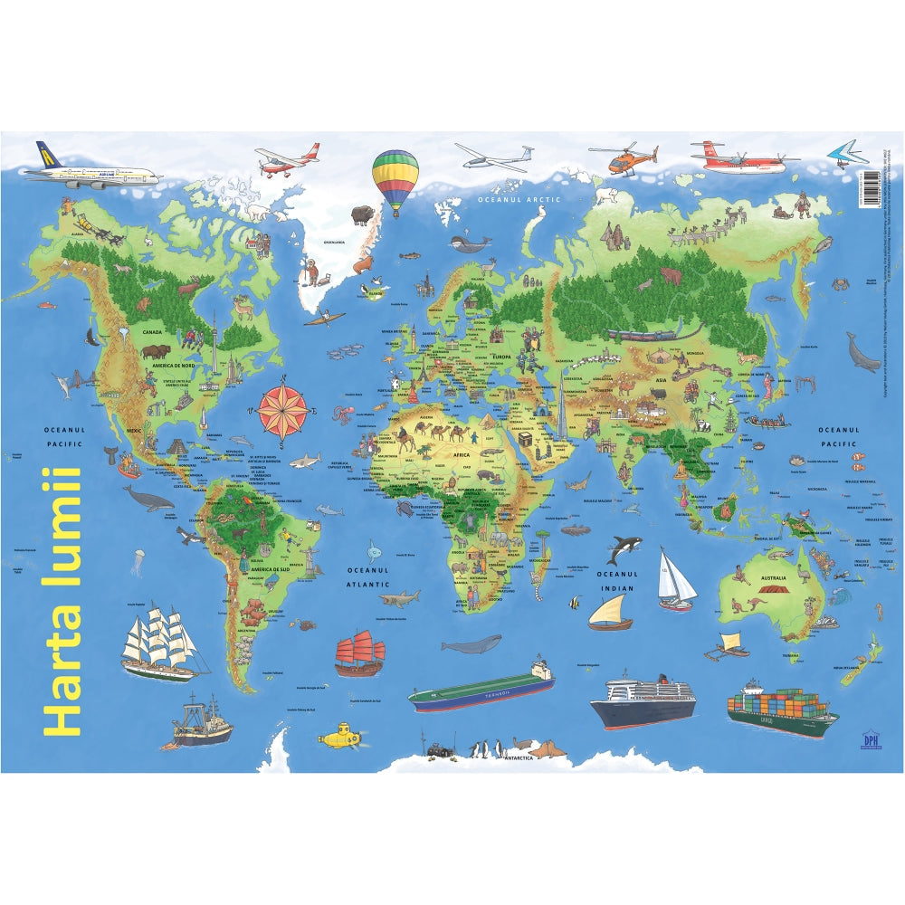 Harta lumii - plansa