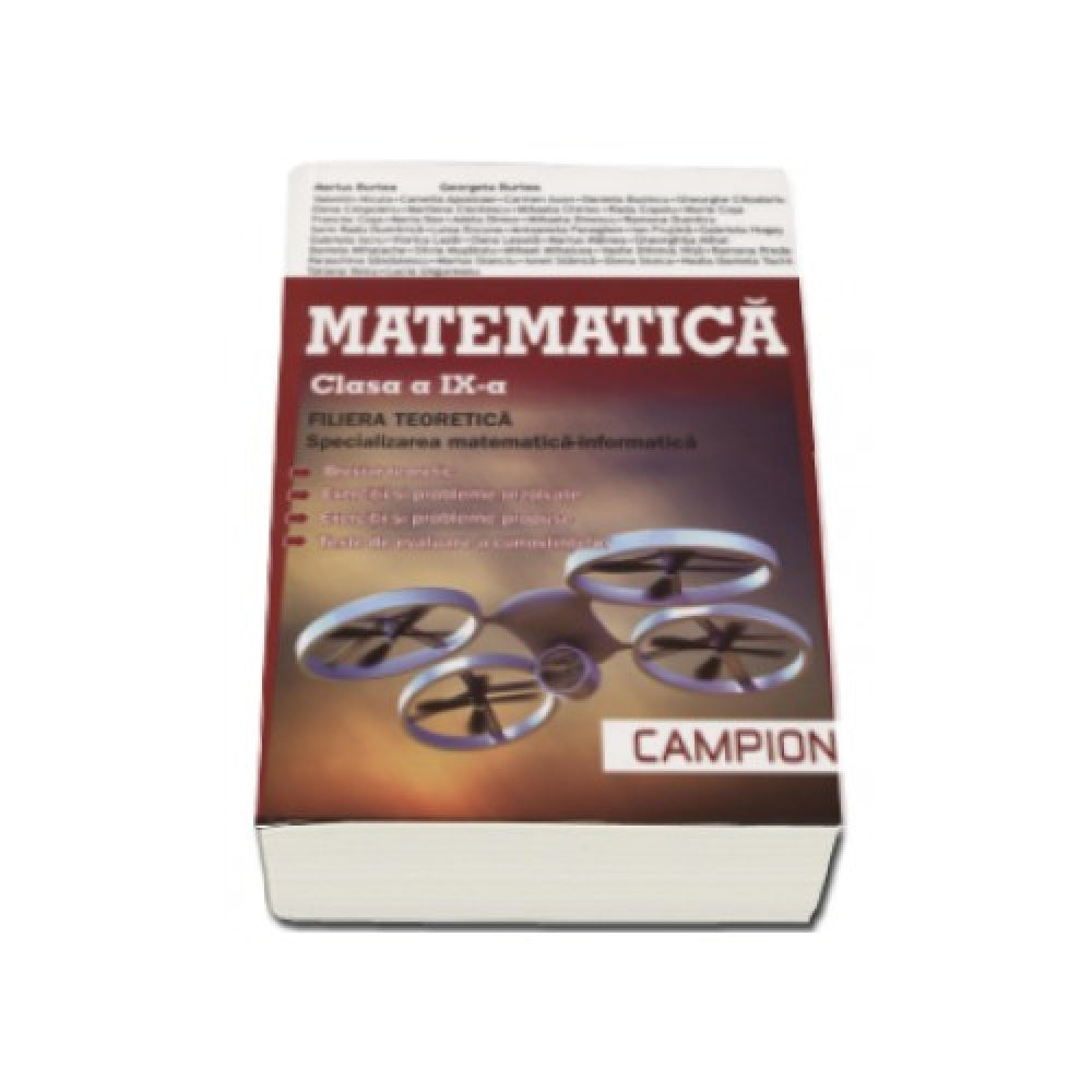Matematica. Clasa a IX-a. Filiera teoretica. Specializarea matematica-informatica