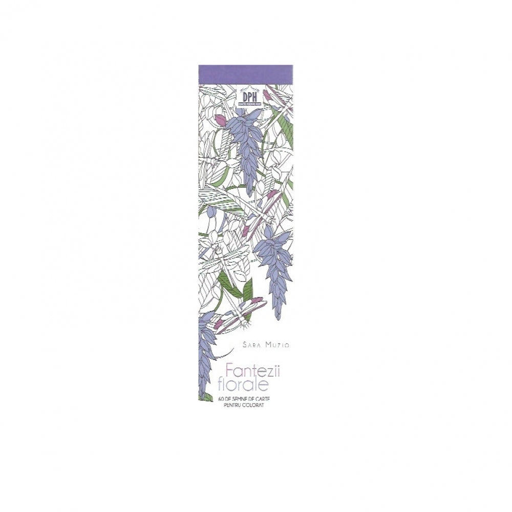 Semne de carte de colorat. Fantezii florale