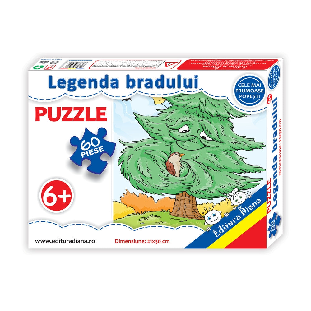 Legenda bradului - puzzle educational 6+