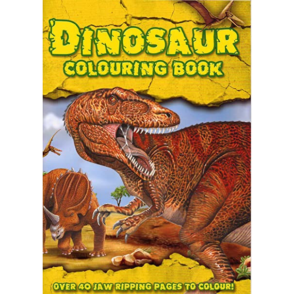 Carte de colorat Dinosaur colouring book - 32 pagini + 3 ani