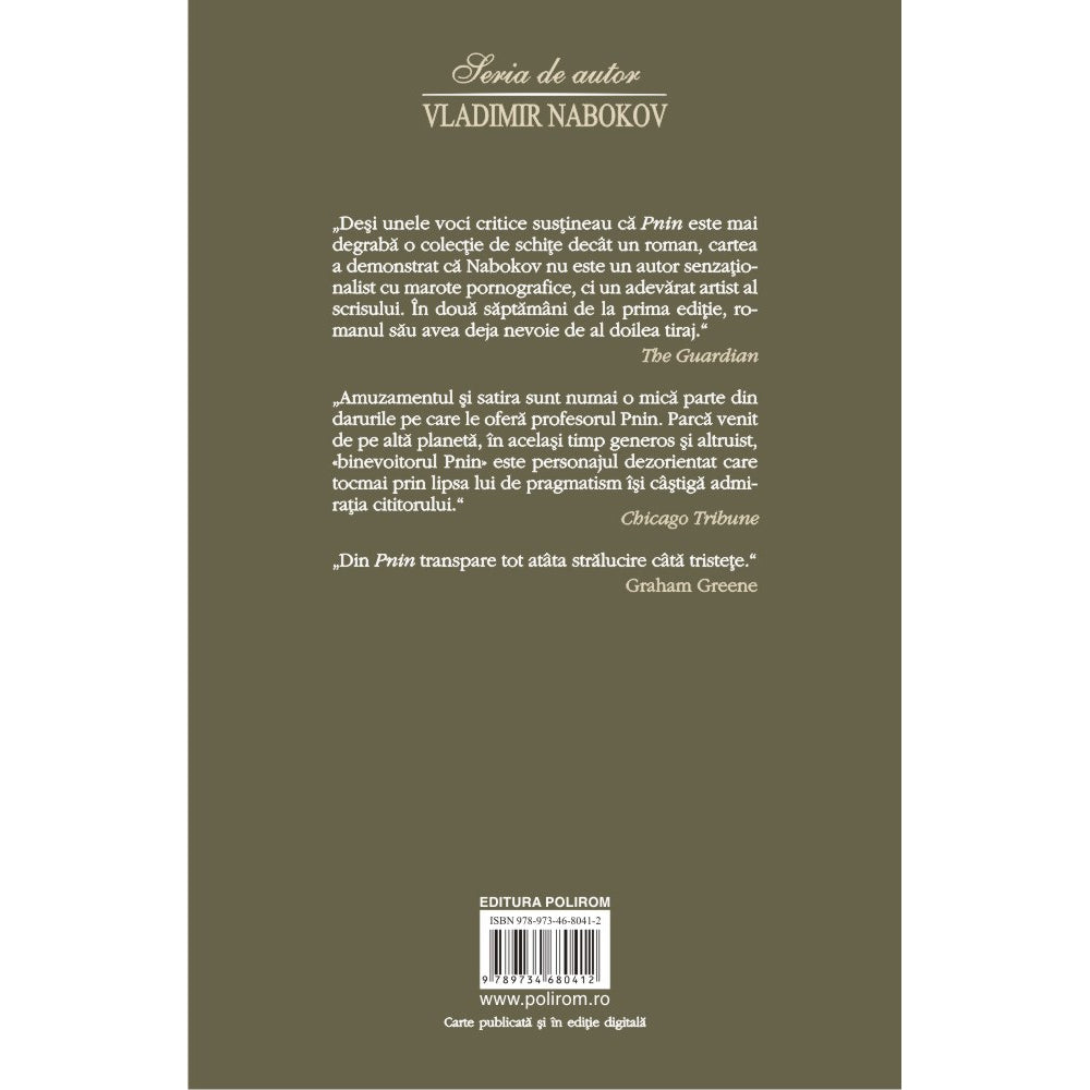 Pnin (editia 2020), Vladimir Nabokov