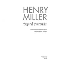 Încarcă imaginea în vizualizatorul Galerie, Tropicul Capricornului, Henry Miller
