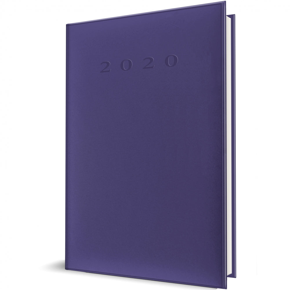Agenda Herlitz, datata 2020, limba Romana, A5 352 pagini, coperta buretata, culoare mov