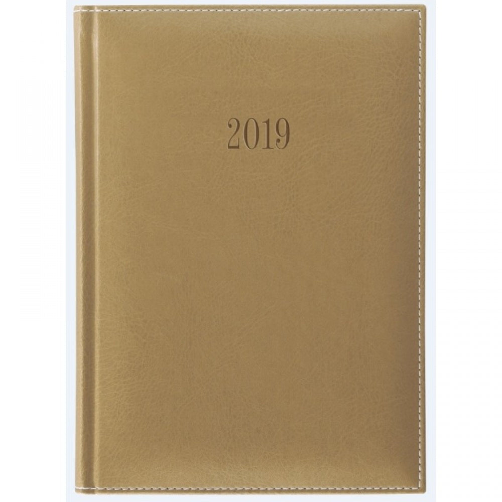 Agenda Herlitz 2020, Format A5, Datata De Luxe, 352 File, Bej