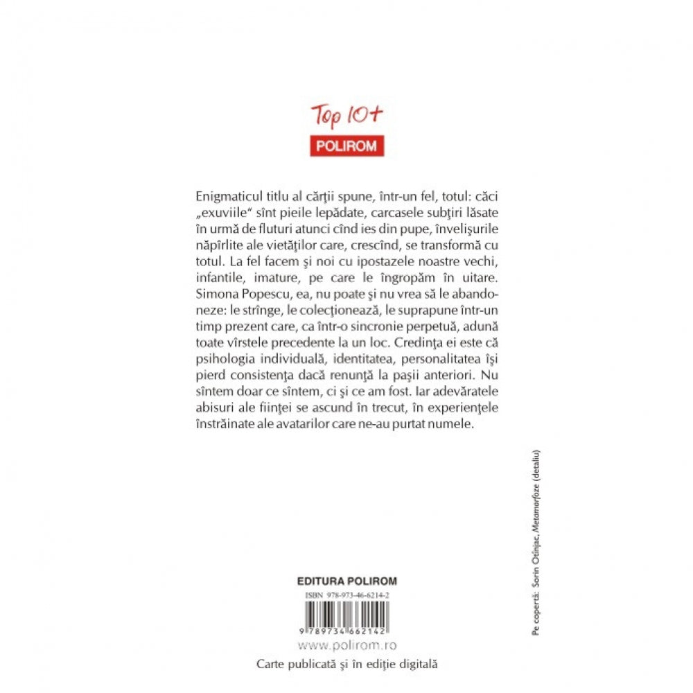 Exuvii, Simona Popescu (Top 10+)