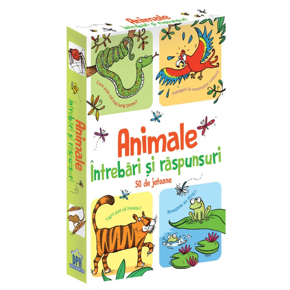 Animale. Intrebari si Raspunsuri. 50 de Jetoane