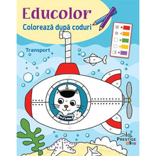 Încarcă imaginea în vizualizatorul Galerie, Coloreaza dupa coduri. Transport - Cecile Marbehant
