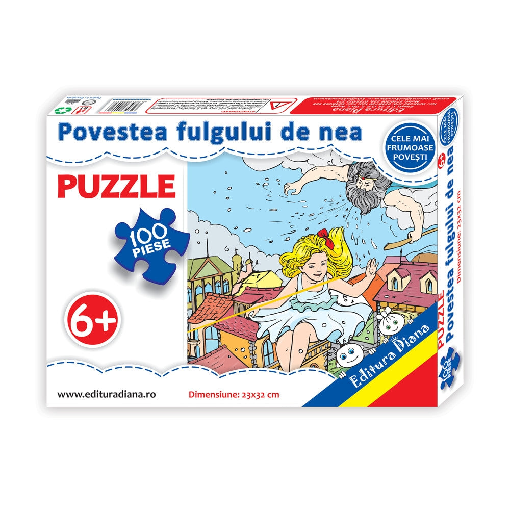 Povestea fulgului de nea - puzzle educational 6+