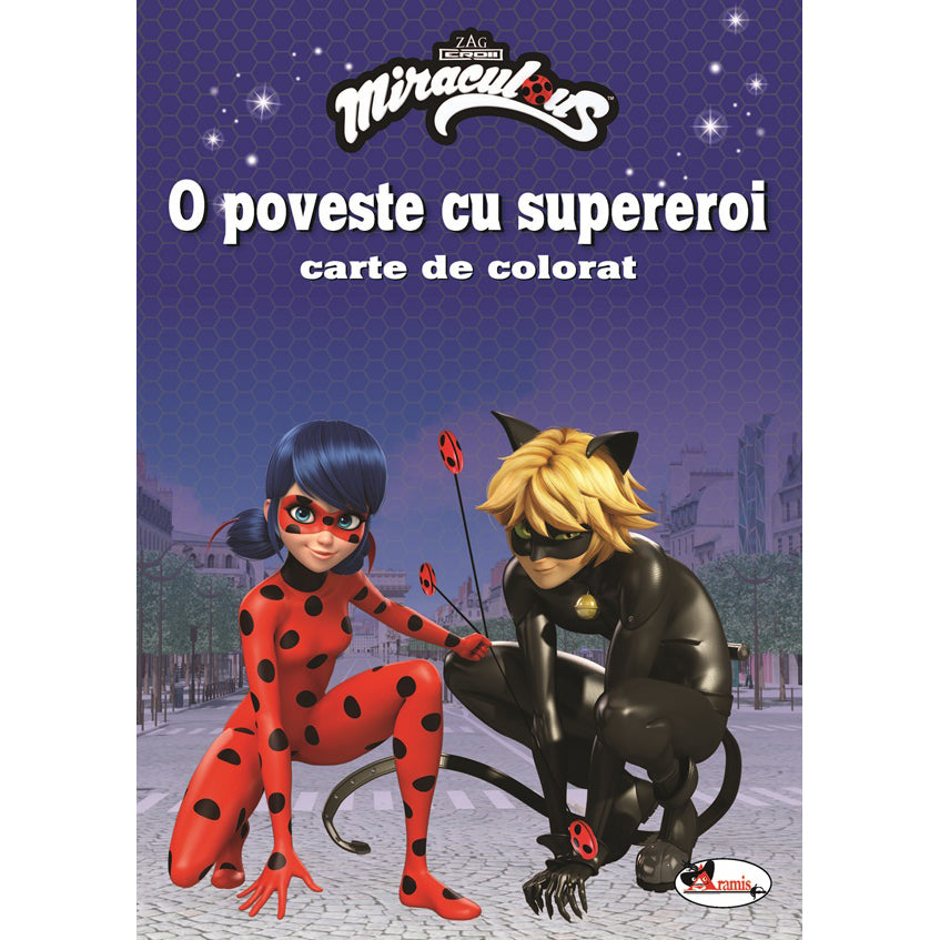 O poveste cu supereroi - carte de colorat