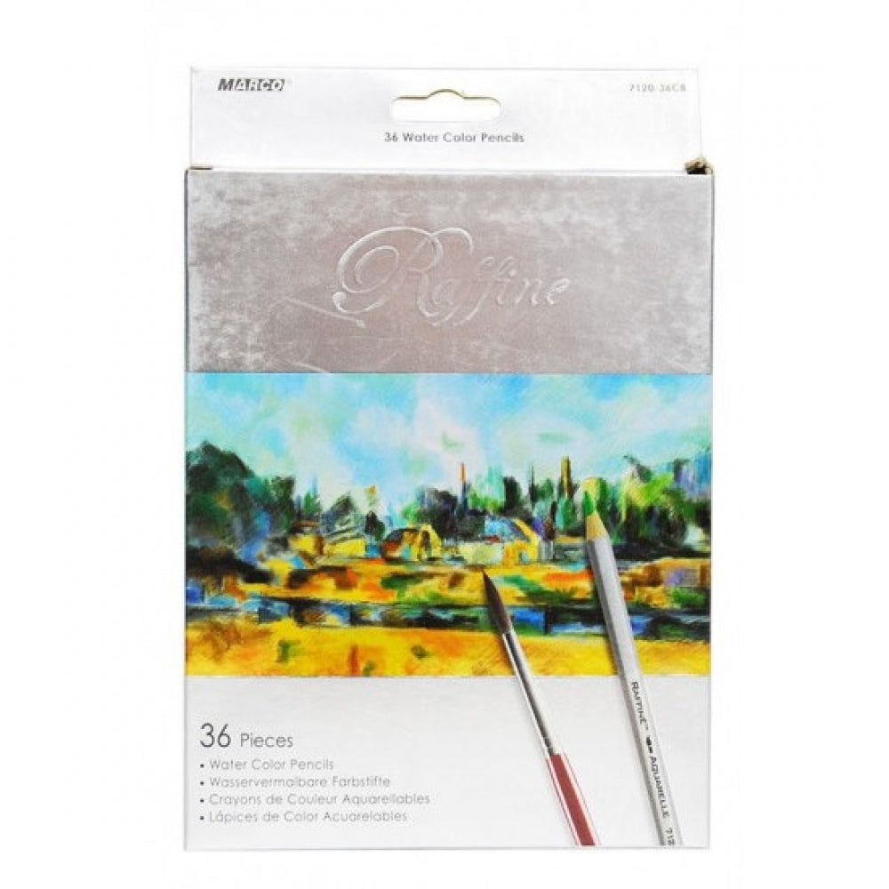 Set 36 Creioane Acuarele cu Pensula Marco Raffine