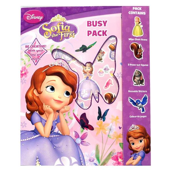 Sofia the First, Busy pack. Set de colorat cu stickere