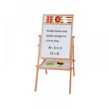 Încarcă imaginea în vizualizatorul Galerie, Tablita lemn, alb-negru, 66 cm + suport + accesorii

